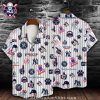 Pinstripe Pride NY Yankees Aloha Shirt – Customizable Number And Name