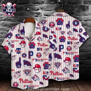 Pinstripe Pride Philadelphia Phillies Aloha Shirt – Classic Game Day