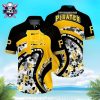 Summer Game Day – Milwaukee Brewers Tropical Leaves Hawaiian Shirt