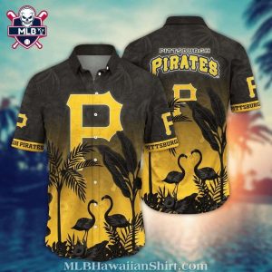 Pittsburgh Pirates Black Flamingo Hawaiian Shirt – MLB Island Nights