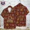 NY Mets Metropolitan Patchwork Brown Hawaiian Shirt