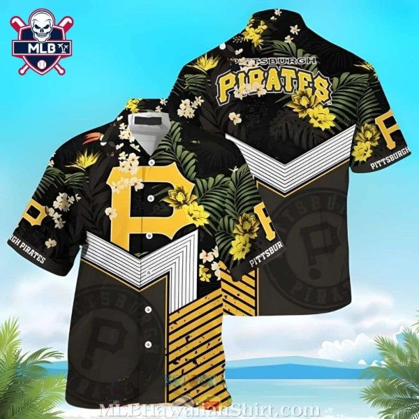 Pittsburgh Pirates Geometric Tropics Hawaiian Shirt – MLB Pattern Play