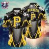 Pittsburgh Pirates Monochrome Hibiscus Hawaiian Shirt – MLB Classic Elegance