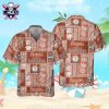 Sunset Palms Silhouettes Texas Rangers Hawaiian Shirt