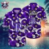 Purple Palm Silhouette Colorado Rockies MLB Hawaiian Shirt