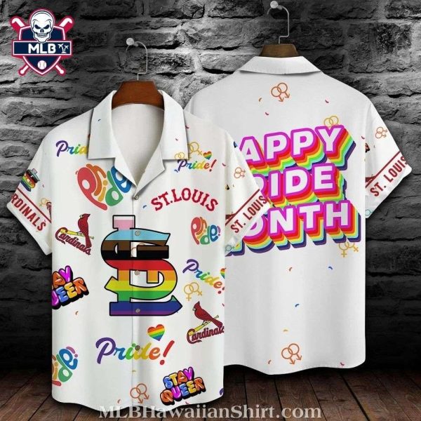 Rainbow Pride Celebration St. Louis Cardinals Tropical Shirt – MLB Hawaiian Pride Edition