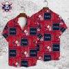 Tropical A-Frame Atlanta Braves Hawaiian Red Shirt