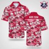 Mickey Mouse Catching Waves Boston Red Sox Hawaiian Shirt