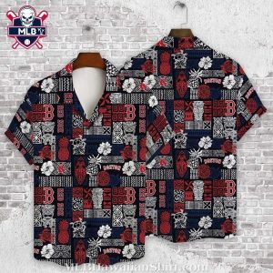 Red Sox Tiki Luau Party Hawaiian Shirt