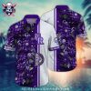 Rockies Nightfall Tropics – MLB Colorado Purple Sunset Hawaiian Shirt