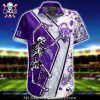 Purple Sunset Palms Colorado Rockies MLB Hawaiian Shirt