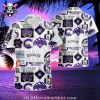 MLB Colorado Rockies Monochrome Floral Aloha Shirt