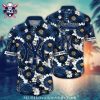 Sleek NY Yankees Blue Hex Performance Hawaiian Shirt