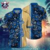 KC Royals Blue Floral Team Logo Hawaiian Shirt