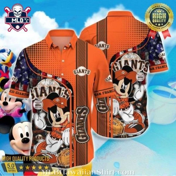 SF Giants Play Ball Mickey Hawaiian Shirt – Animated Fan Edition