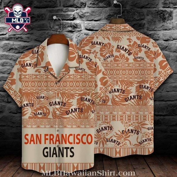 SF Giants Traditional Tribal Patterns Aloha Shirt