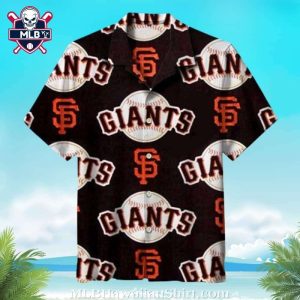 San Francisco Giants Baseball Icon Hawaiian Shirt