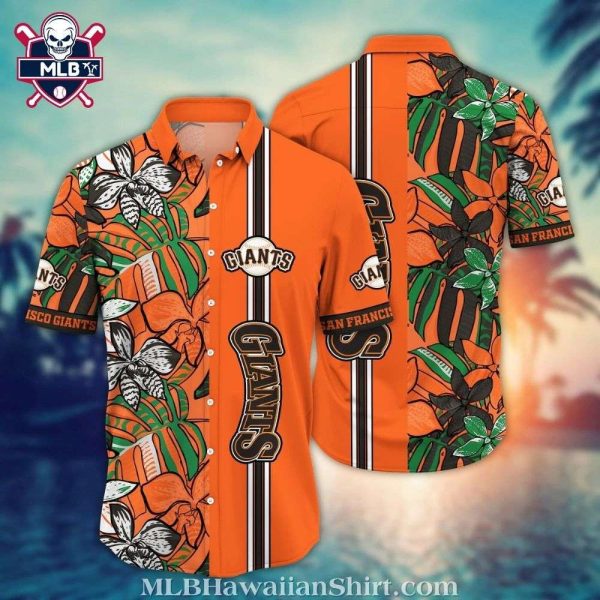 San Francisco Giants Hawaiian Floral Stripe – Orange Blossom Special