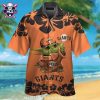 SF Giants Hibiscus Charm – Tropical White And Orange Aloha Shirt