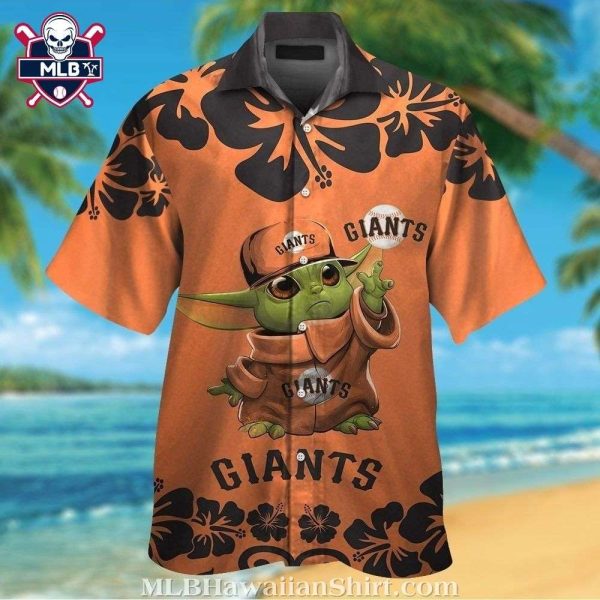 San Francisco Giants Hawaiian Shirt – Baby Yoda Hibiscus Edition