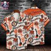 San Francisco Giants Floral Stripe Hawaiian Shirt – Orange Botanicals