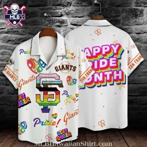 San Francisco Giants Pride Rainbow Logo Hawaiian Shirt – SF Giants Aloha Shirt