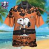 Padres Hawaiian Shirt Featuring Snoopy And Tropical Hibiscus Flowers