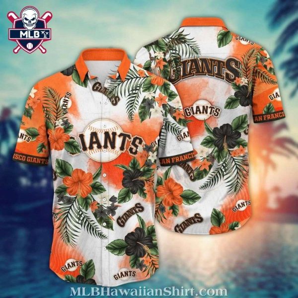 San Francisco Giants White Tropical Retreat – Hibiscus Dream Shirt