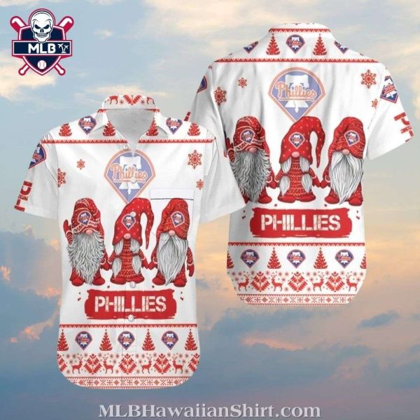 Santa Phillie – Philadelphia Phillies Christmas Cheer Hawaiian Shirt