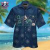 Seattle Mariners Floral Stripe Navy Aloha Shirt