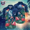 Sunset Surf Oakland Athletics Hawaiian Shirt – Tropical Beach Scene