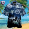 Seattle Mariners Palm And Surfboard Light Beach Aloha Shirt