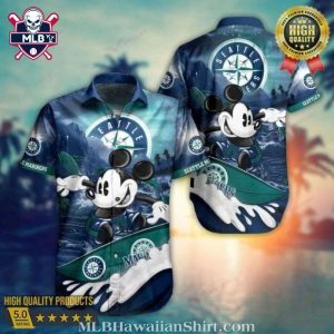 Seattle Mariners Hawaiian Shirt – Mickey Surfing Edition