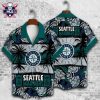 Seattle Mariners Customizable Tropical Green Foliage Hawaiian Shirt