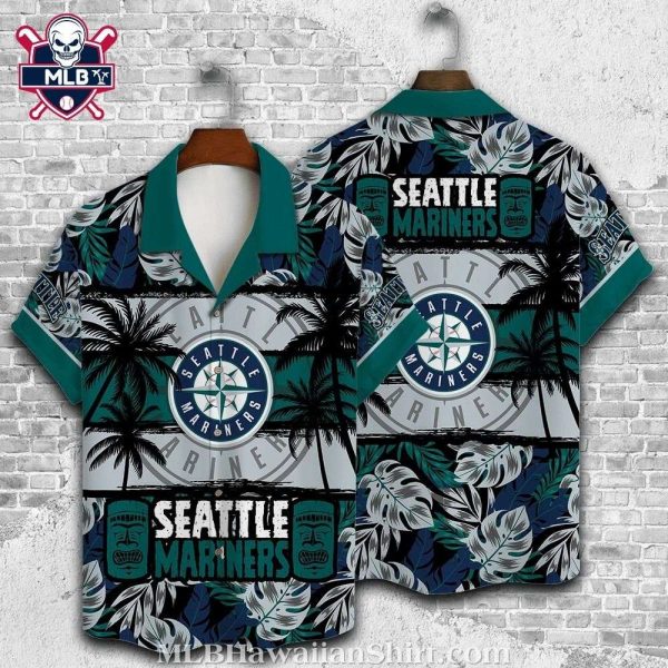 Seattle Mariners Teal Palm Vintage Aloha Shirt