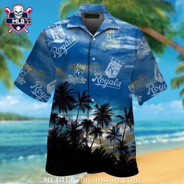 Serene Palm Kansas City Royals Tropical Hawaiian Shirt