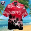 Sleek Striped Pineapple Cincinnati Reds Tropical Hawaiian Shirt