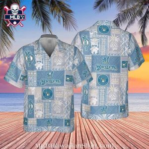 Sleek Silver Milwaukee Brewers Tropical Hawaiian Shirt – MLB Aloha Style