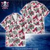 Navy Elegance Atlanta Braves Tropical Hawaiian Shirt