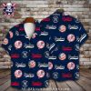 Sleek NY Yankees Blue Hex Performance Hawaiian Shirt