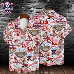 St. Louis Cardinals Iconic Landmarks Hawaiian Shirt – MLB Tropical Fan Apparel