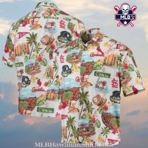 St. Louis Cardinals Stadium Scene Aloha Shirt