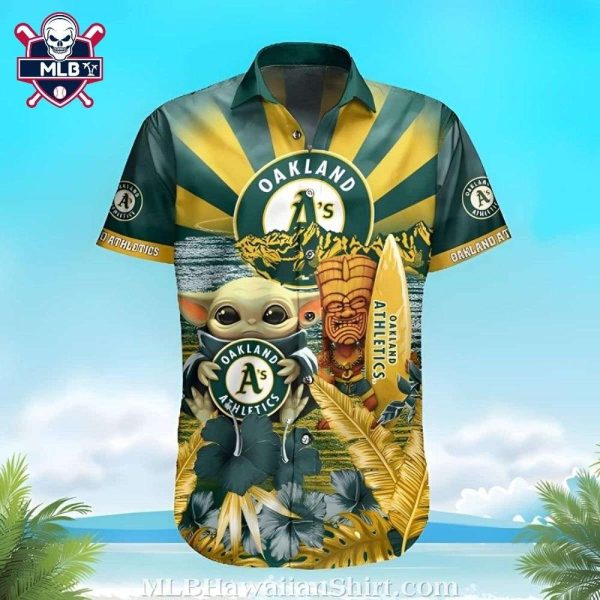 Star Wars Baby Yoda Tiki Totem Hawaiian Shirt