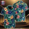 Tropical Flowers And Detroit Tigers Team Spirit Hawaiian Shirt