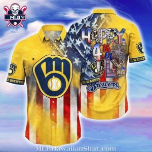 Stars And Stripes Brew – Milwaukee 4th Of July Hawaiian Shirt