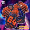 Flamingo Sunset Detroit Tigers Tropical Hawaiian Shirt