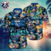 Midnight Floral Kansas City Royals Tropical Hawaiian Shirt