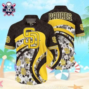 Summer Swirl Padres Hawaiian Shirt – San Diego MLB Casual