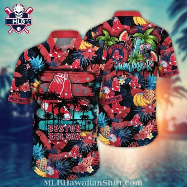 Summer Vibes Boston Red Sox Hawaiian Shirt