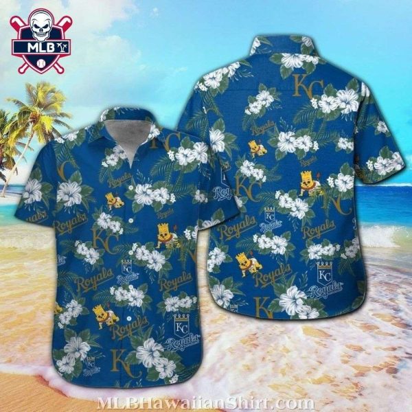 Sunny Hibiscus Kansas City Royals Aloha Shirt